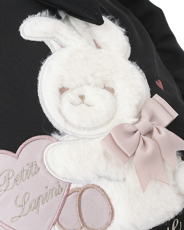 Gothic Black Bow Bunny Backpack
