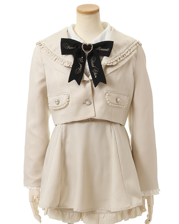 🌹LIZ LISA🌹Sailor Trench Coat Dress Ribbon Beige Milk Tea Romantic Japan  H223
